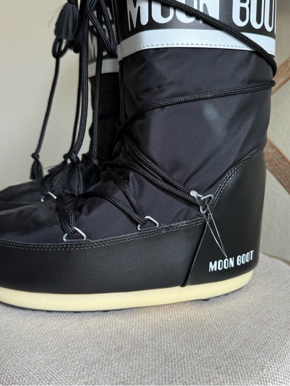 Moon boots icon black nylon tall boots - Picture 5 of 6
